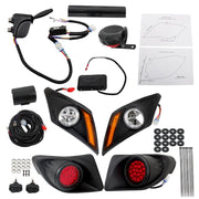 DURAFORCE LED Street Legal Light Kit for Yamaha Drive2 Golf Cart 2017-Up Deluxe Set