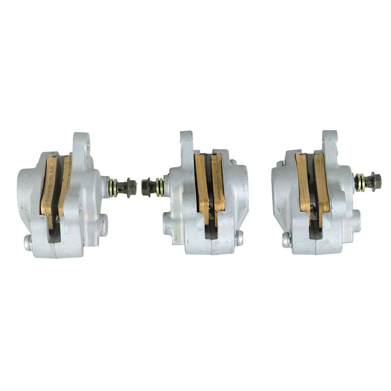 DURAFORCE Pack of 3 Brake Calipers with Pads for Arctic Cat 400 2x4 & 4x4 1998-2002
