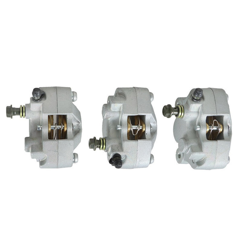 DURAFORCE Pack of 3 Brake Calipers with Pads for Arctic Cat 400 2x4 & 4x4 1998-2002