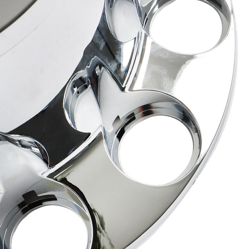 DURAFORCE Chrome 33mm Spiked Hub Cover Kit Front & Rear Semi Truck Wheel Axle Caps