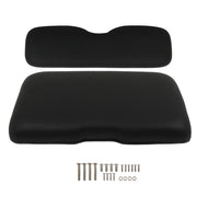 DURAFORCE EZGO RXV 2008-Up Golf Cart Black Front Seat Bottom & Back Cushion Set
