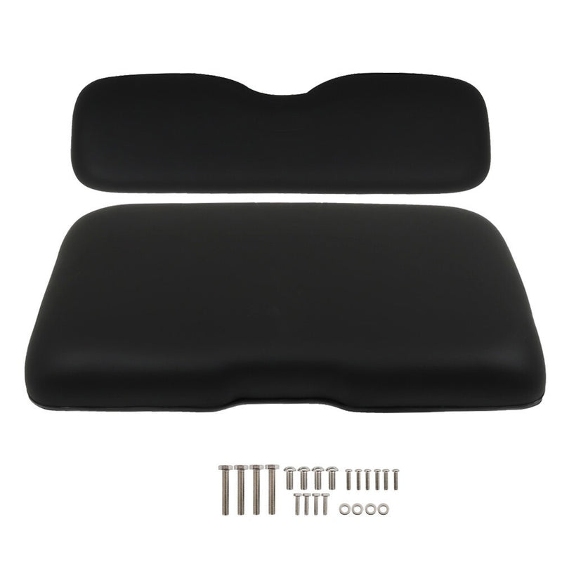DURAFORCE EZGO RXV 2008-Up Golf Cart Black Front Seat Bottom & Back Cushion Set