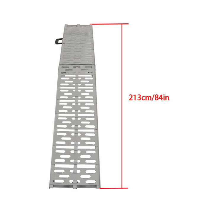 DURAFORCE 2 Aluminum Arched Loading Ramps for Motorcycle Truck ATV UTV Lawnmower