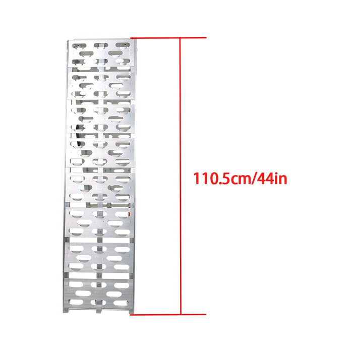 DURAFORCE 2 Aluminum Arched Loading Ramps for Motorcycle Truck ATV UTV Lawnmower