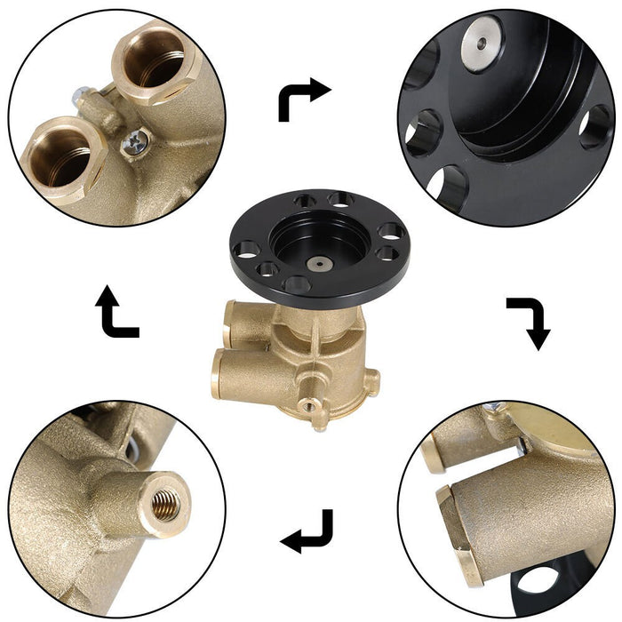 DURAFORCE F6B-9 Sea Water Pump for Indmar Johnson 685001 3860703 10-24232-1 10-24915-01