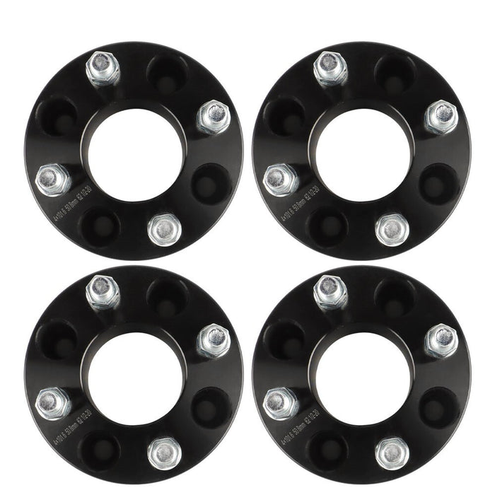 DURAFORCE 2" Wheel Spacers 62mm Hub Bore Set of 4 for EZGO EZ GO Golf Cart Club Car Black