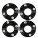 DURAFORCE 2" Wheel Spacers 62mm Hub Bore Set of 4 for EZGO EZ GO Golf Cart Club Car Black