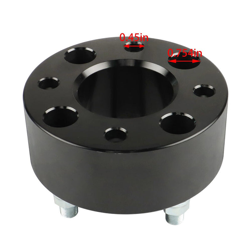 DURAFORCE 2" Wheel Spacers 62mm Hub Bore Set of 4 for EZGO EZ GO Golf Cart Club Car Black