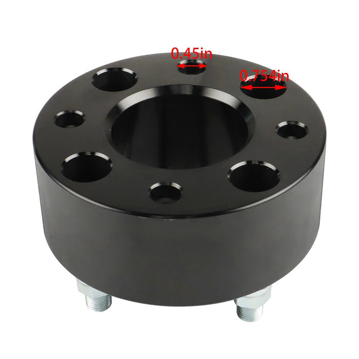 DURAFORCE 2" Wheel Spacers 62mm Hub Bore Set of 4 for EZGO EZ GO Golf Cart Club Car Black