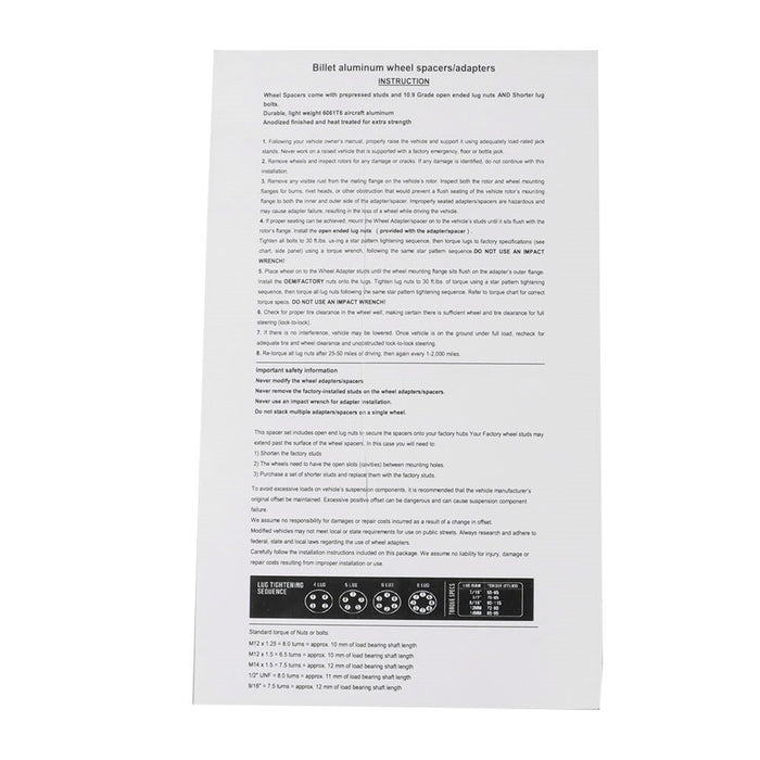 DURAFORCE 2" Wheel Spacers 62mm Hub Bore Set of 4 for EZGO EZ GO Golf Cart Club Car Black