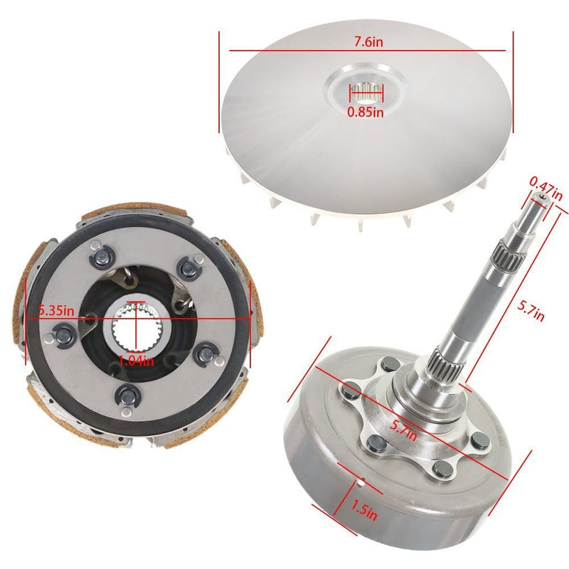 DURAFORCE new Wet Drive Clutch for Yamaha Grizzly Rhino 660 5KM-17611 5KM-16620