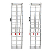DURAFORCE 2 pcs Aluminum Ramp 1500 LBS Foldable Loading Ramps for Pickup Trucks Bed