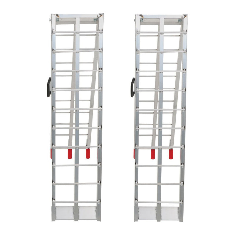 DURAFORCE 2 pcs Aluminum Ramp 1500 LBS Foldable Loading Ramps for Pickup Trucks Bed