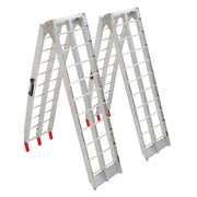 DURAFORCE 2 pcs Aluminum Ramp 1500 LBS Foldable Loading Ramps for Pickup Trucks Bed