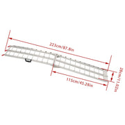 DURAFORCE 2 pcs Aluminum Ramp 1500 LBS Foldable Loading Ramps for Pickup Trucks Bed