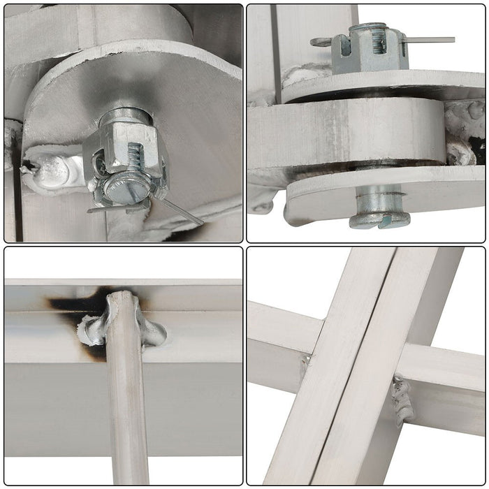 DURAFORCE 2 pcs Aluminum Ramp 1500 LBS Foldable Loading Ramps for Pickup Trucks Bed