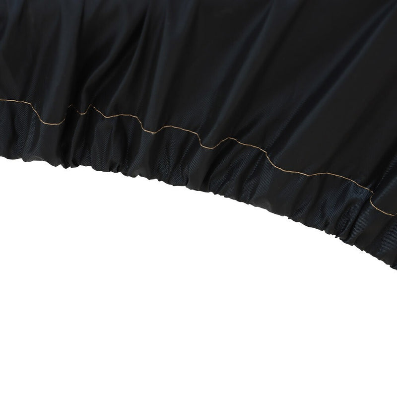 DURAFORCE Black Yacht Cover 420D 11-13ft Waterproof Boat Cover V-Hull Runabouts