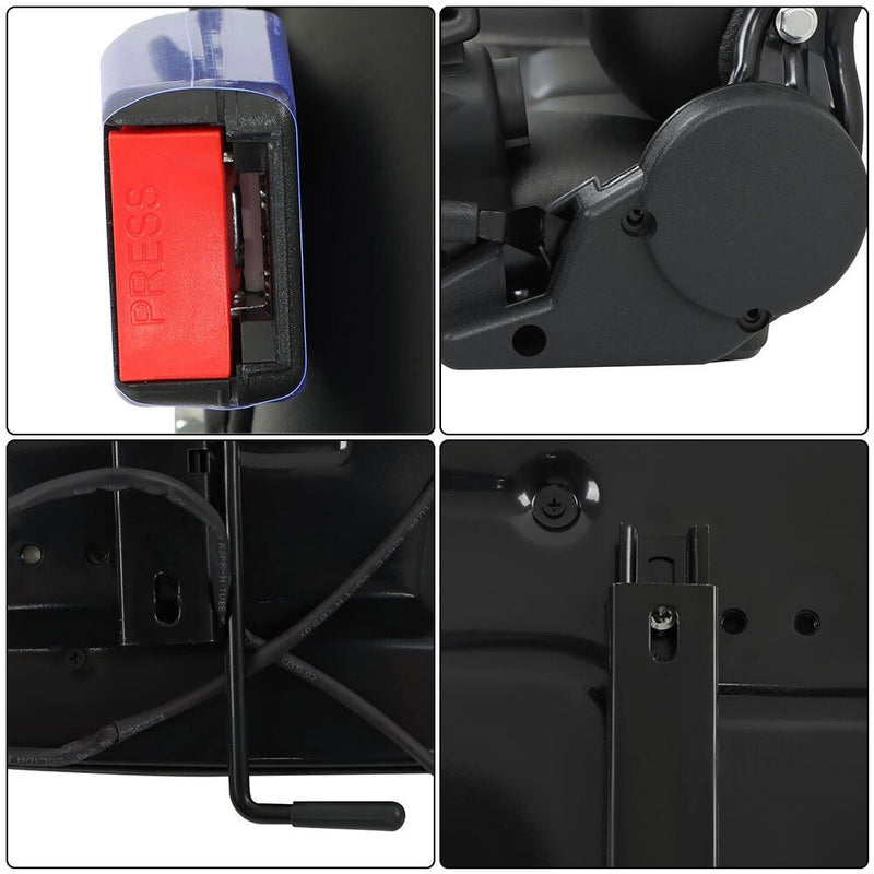 DURAFORCE Universal Forklift Seat Fold Down Tractor Seat Adjustable Back & Seatbelt
