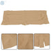 DURAFORCE 71753-G04/71602-G04 For EZGO TXT 1995-2013 Golf Cart Tan Front Seat Cover Set