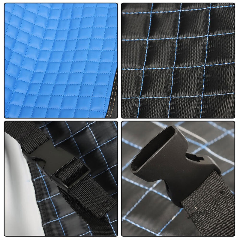DURAFORCE Blue Golf Cart Front Seat Cover Diamond Stitching For Club Car DS Vinyl