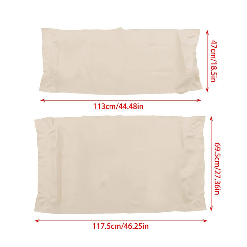 DURAFORCE Front Seat Covers white Faux Leather For Golf Cart Club Car Precedent