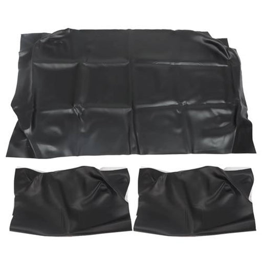 DURAFORCE Black For 1982-2000.5 Club Car DS Golf Cart Front Seat Cover PU Leather