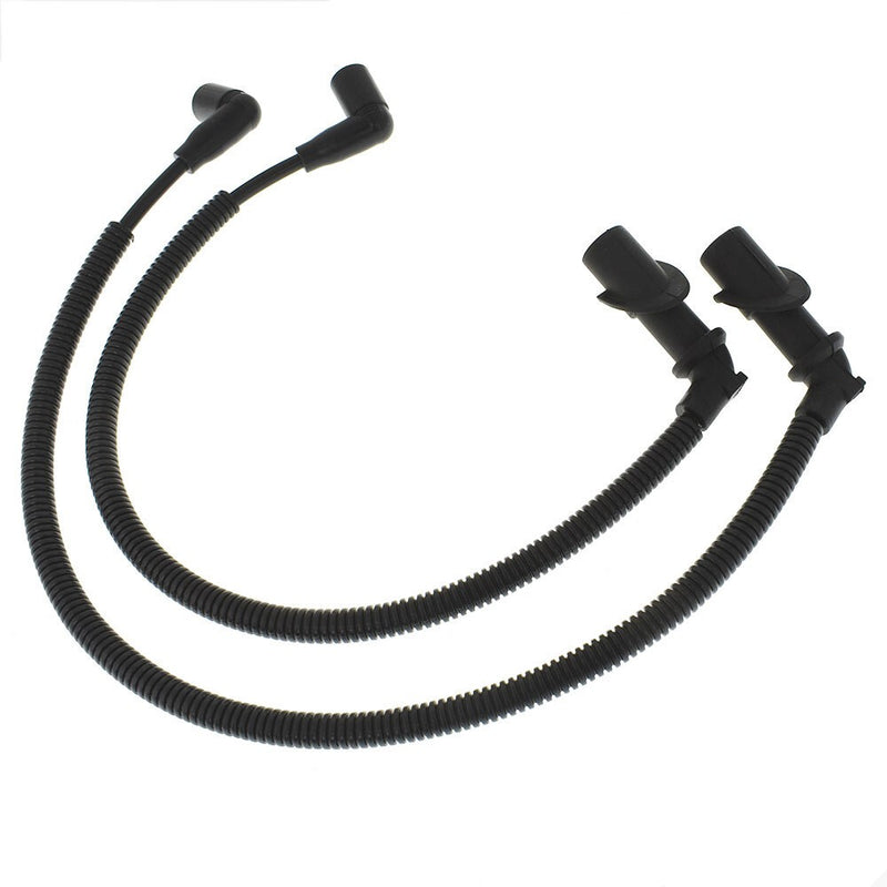 DURAFORCE 2× Ignition Coil Spark Plug Cap & Wire Fit For Polaris RZR XP Sportsman 800/700