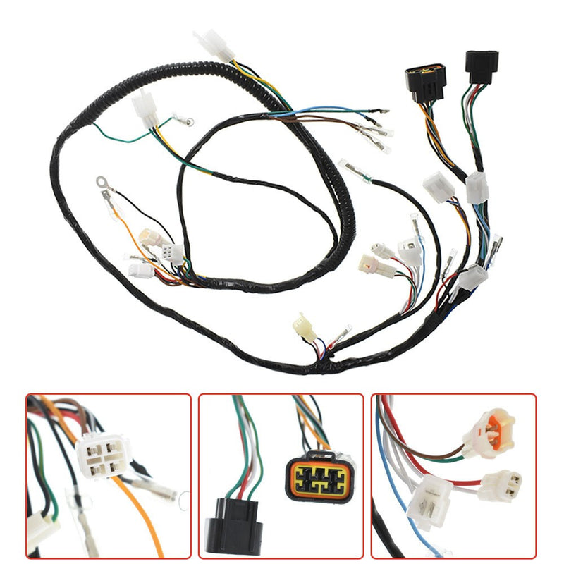 DURAFORCE ATV &UTV Fit For Yamaha Warrior 350 YFM350X New Wire Harness 1997-2001