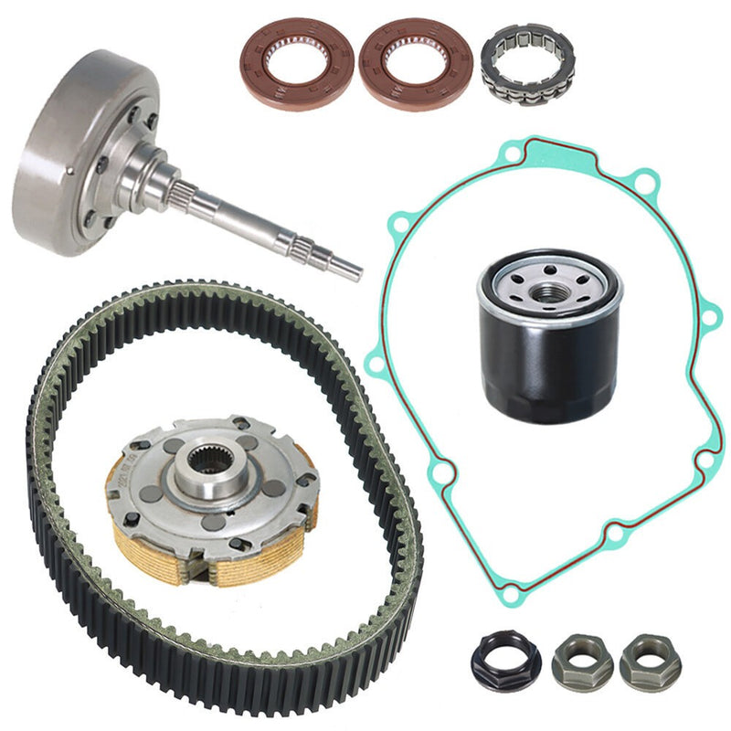 DURAFORCE Wet Clutch Shoe Kit Drum Belt One Way Filter Fit for HS700 MSU500 MASSIMO