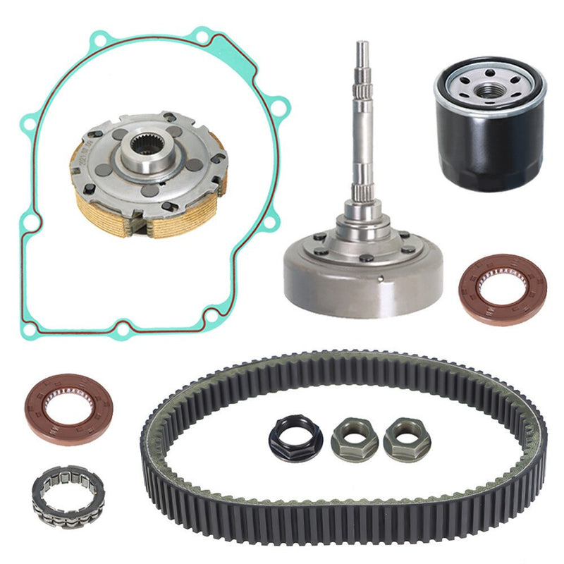 DURAFORCE Wet Clutch Shoe Kit Drum Belt One Way Filter Fit for HS700 MSU500 MASSIMO