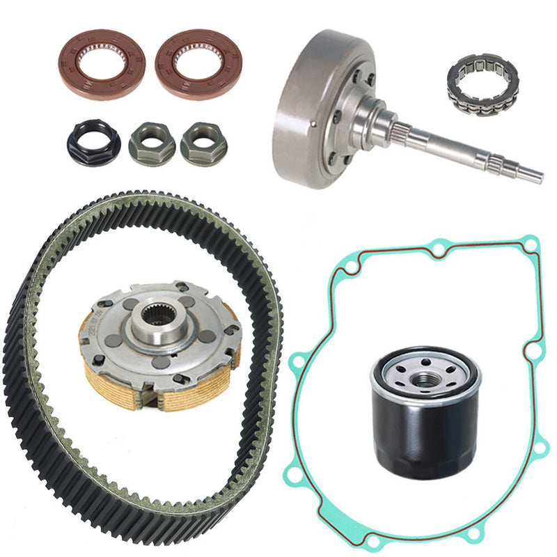 DURAFORCE Wet Clutch Shoe Kit Drum Belt One Way Filter Fit for HS700 MSU500 MASSIMO