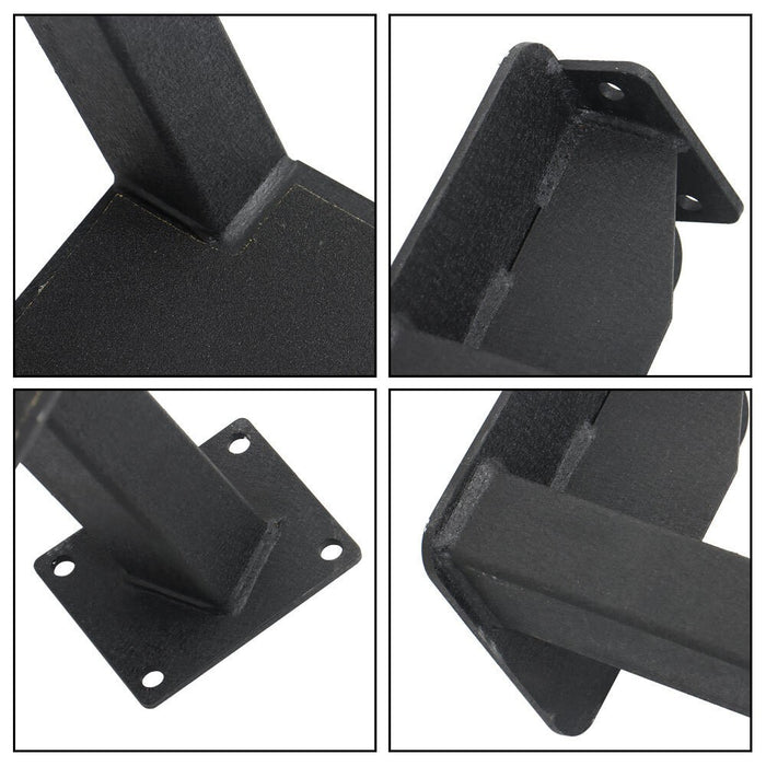 DURAFORCE 1×New Boat Step Dual Step Bass Boat Trailer Steps Universal Black Color