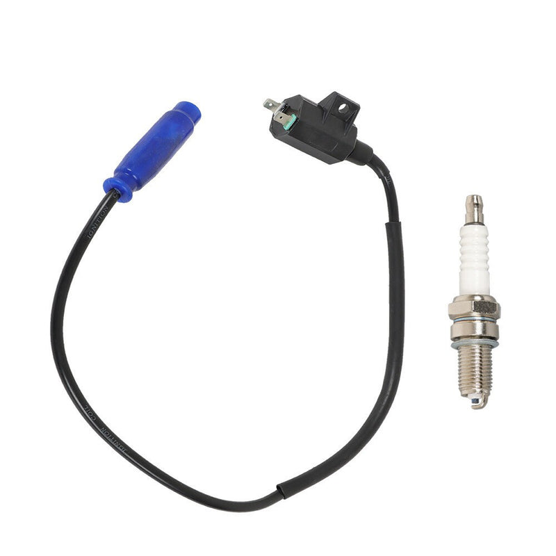 DURAFORCE Ignition Coil + Spark Plug & CAP For 2005-13 Kawasaki Brute Force 650 4x4i 4x4