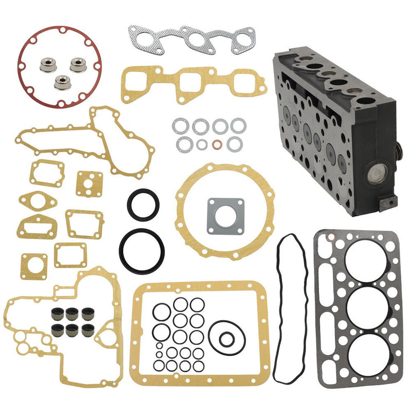 DURAFORCE Excavator Engine Cylinder Head Full W/ Gasket D1503 For Kubota L2900 L3000 L3010