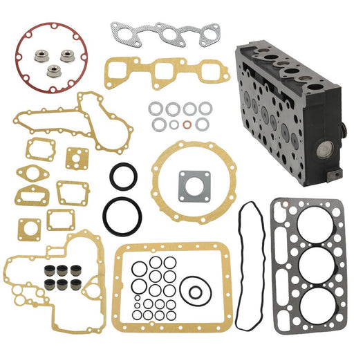 DURAFORCE Excavator Engine Cylinder Head Full W/ Gasket D1503 For Kubota L2900 L3000 L3010