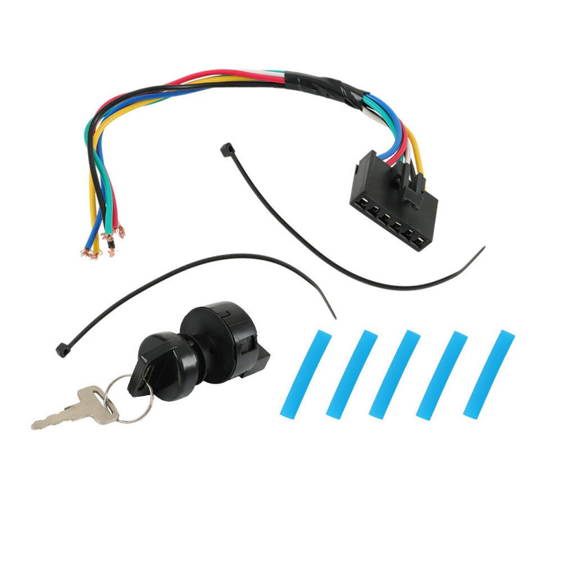 DURAFORCE Ignition Key Switch & Repair Harness Pigtail Kit For Polaris Sportsman Magnum