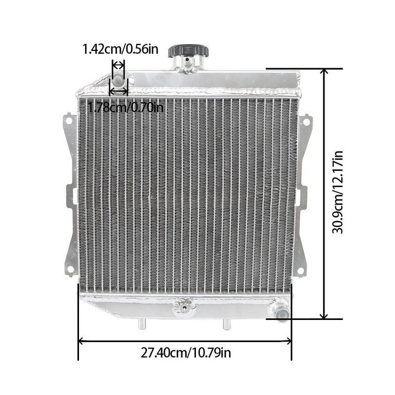 DURAFORCE Aluminum Cooling Radiator For Honda Rancher 420 /Foreman 500 19010-HP5-601 New