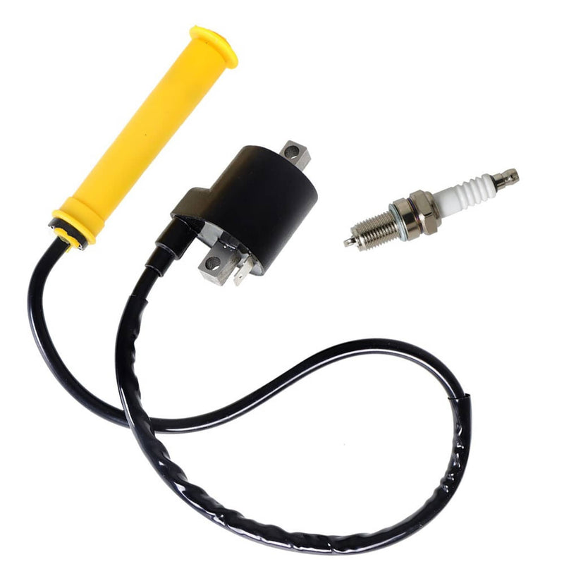 DURAFORCE Fit for Honda Foreman 500 TRX500 2005-2009 2011 ATV Ignition Coil & Spark Plug