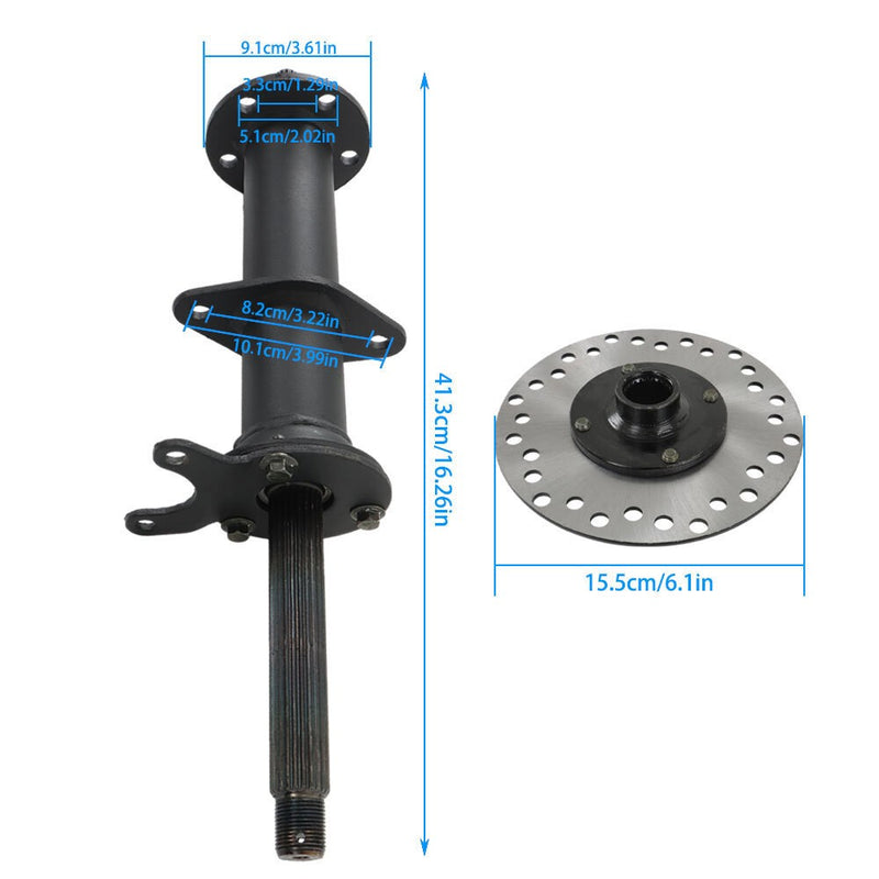 DURAFORCE For Go Kart Golf Cart ATV 40"Rear Axle Kit Electric Brushless Differential Motor