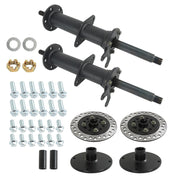 DURAFORCE 40" Rear Axle Kit 4-Stud Hub for 7"-8" Wheels Go Kart Golf Cart ATV Quad