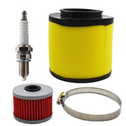 DURAFORCE 2x Air Oil Filter & Spark Plug Tune-Up Kit for 1988-2000 Honda FourTrax 300
