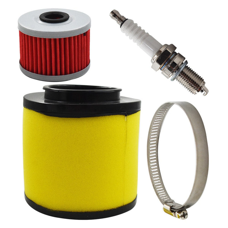 DURAFORCE 2x Air Oil Filter & Spark Plug Tune-Up Kit for 1988-2000 Honda FourTrax 300