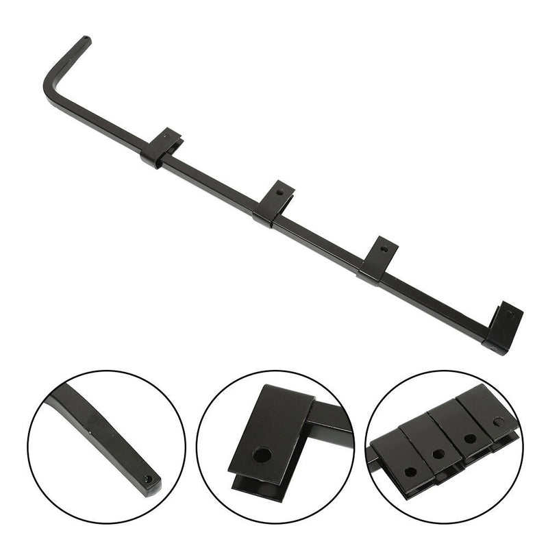 DURAFORCE 30" Heavy Duty Steel Semi Truck Mud Flap Hanger Pair Black Straight Set