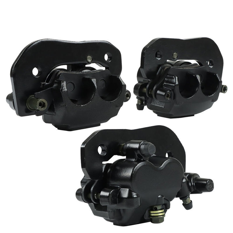 DURAFORCE Front & Rear Brake Calipers w/Pads for Can-Am Outlander L MAX 450 2015-2016