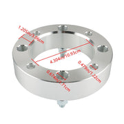 DURAFORCE Can-Am 4x137 1.5" 110mm Hub M10x1.25 Wheel Spacers 4pcs Silver