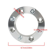 DURAFORCE Can-Am 4x137 1.5" 110mm Hub M10x1.25 Wheel Spacers 4pcs Silver