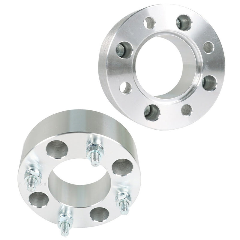 DURAFORCE 2pcs 2" 4x110 Wheel Spacer 74mm M10x1.25 for Honda Rancher 350 2000-2009 Silver