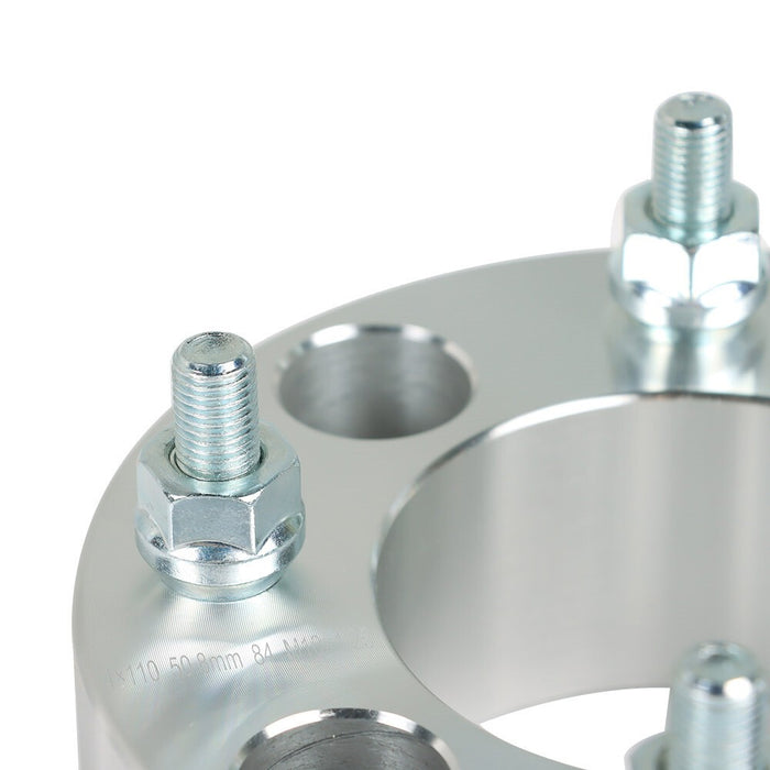 DURAFORCE 2pcs 2" 4x110 Wheel Spacer 74mm M10x1.25 for Honda Rancher 350 2000-2009 Silver