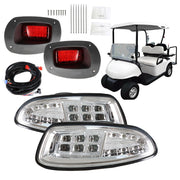 DURAFORCE EZGO RXV 2008-2015 Golf Cart LED Headlight & Taillight Light Kit Assembly