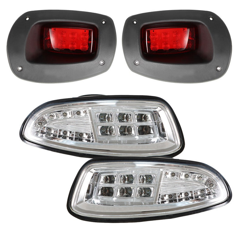 DURAFORCE EZGO RXV 2008-2015 Golf Cart LED Headlight & Taillight Light Kit Assembly